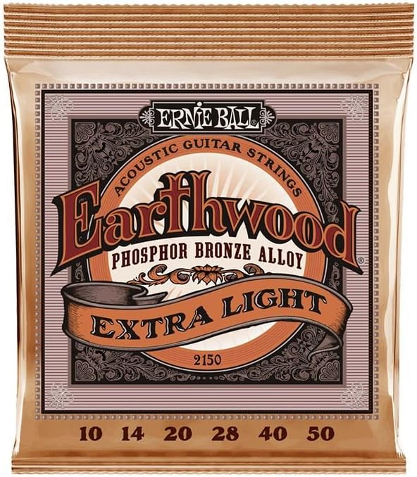 ENCORDADO ERNIE BALL EARTHWOOD EXTRA LIGHT ACERO 2150