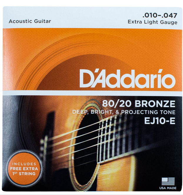 ENCORDADO DADDARIO EJ10 GUITARRA ACERO