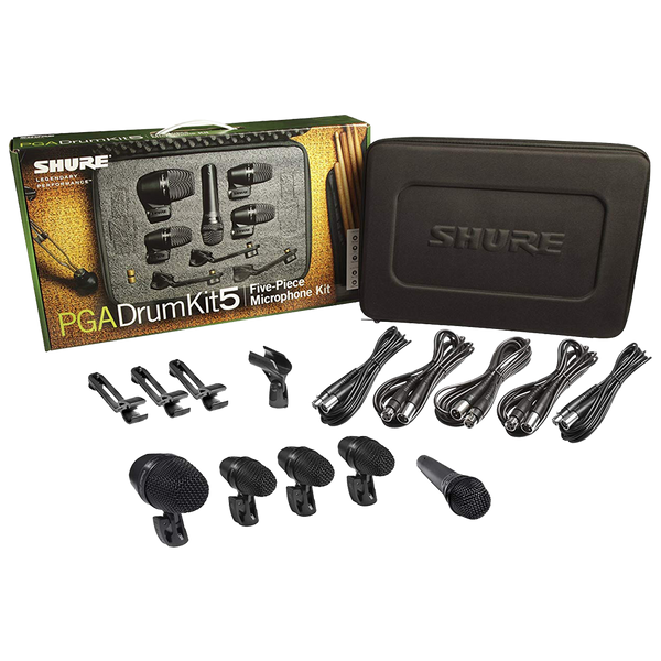 KIT MICROFONOS PARA BATERIA SHURE PGADRUMKIT5